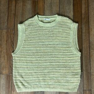 Zara Green Crewneck Sweater